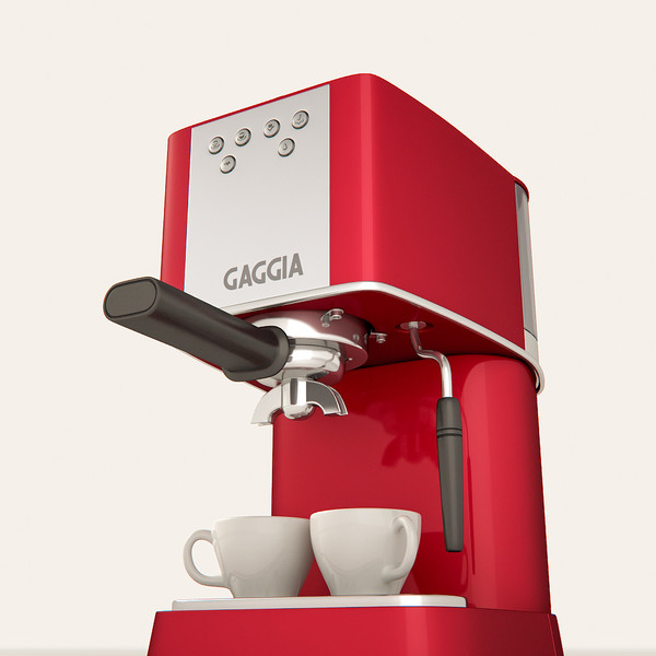 espresso machine gaggia 3d model - Espresso Machine Gaggia Baby... by PlastyForma