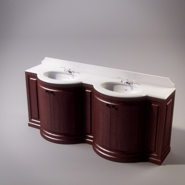 3d devon regent double vanity model - Devon Devon Regent double vanity by RTEwork