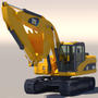 3d excavator industrial model