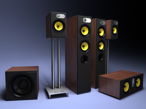 3d model 684 theatre - Bowers and wilkins 684 theatre... by VisuArt3D