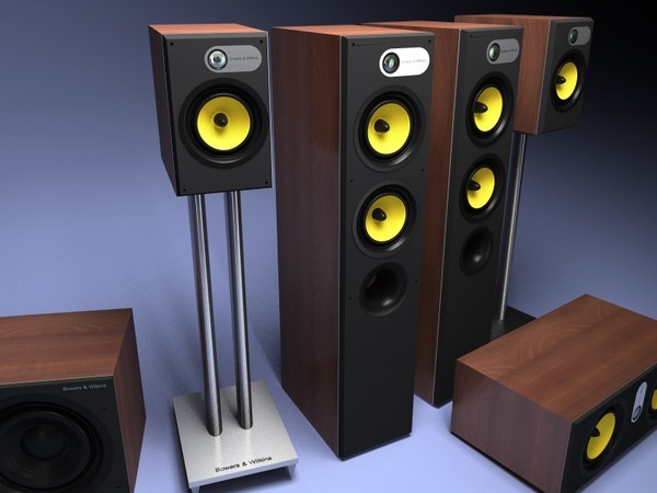 3d model 684 theatre - Bowers and wilkins 684 theatre... by VisuArt3D