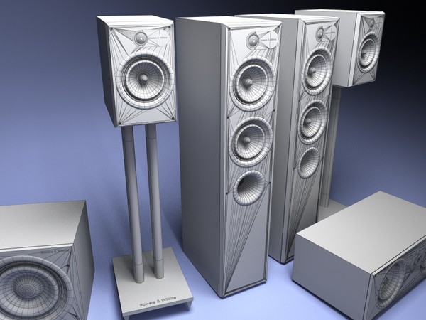 3d model 684 theatre - Bowers and wilkins 684 theatre... by VisuArt3D