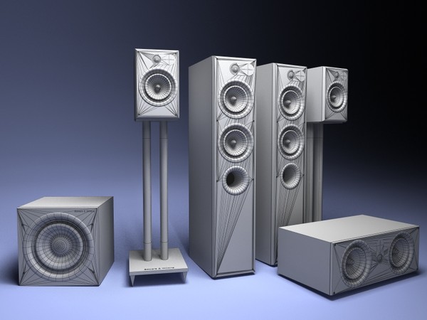 3d model 684 theatre - Bowers and wilkins 684 theatre... by VisuArt3D