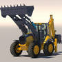 maya backhoe loader