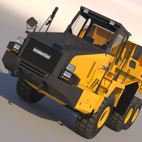 3d model articulated dump truck komatsu - Articulated Dump Truck Komatsu HM300-2... by ArqArt3D