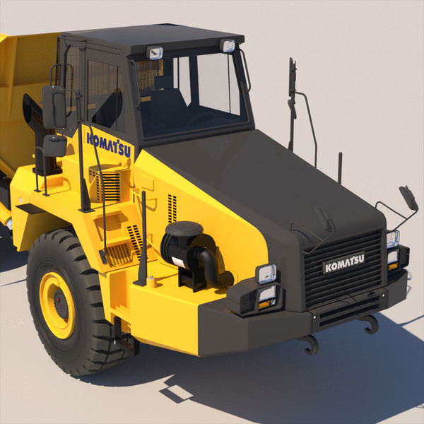 3d model articulated dump truck komatsu - Articulated Dump Truck Komatsu HM300-2... by ArqArt3D