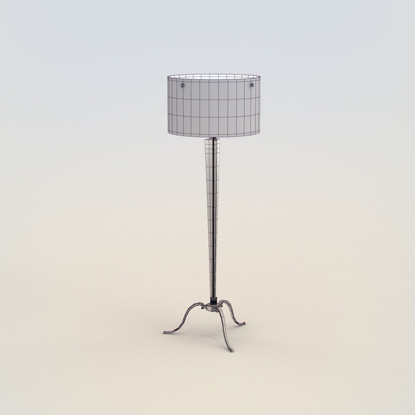 global views glv 174230 3d 3ds - Global Views GLV 174230 Nickel Floor lamp by RTEwork