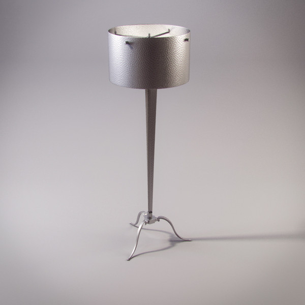 global views glv 174230 3d 3ds - Global Views GLV 174230 Nickel Floor lamp by RTEwork
