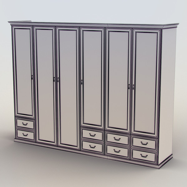wardrobe classical 3d max - Wardrobe classical by RTEwork