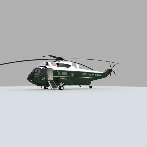 3d model marine helicopter - Marine One VH-3D Sea King... by Gandoza