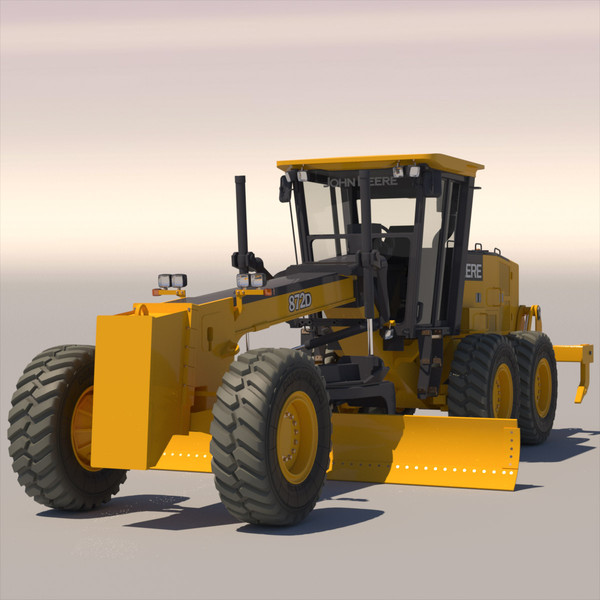 3dsmax motor grader john deere - Motor Grader  John Deere872D... by ArqArt3D