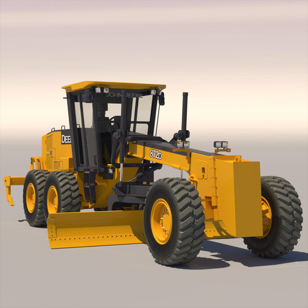 3dsmax motor grader john deere - Motor Grader  John Deere872D... by ArqArt3D