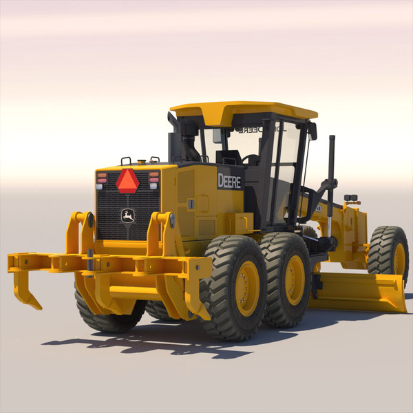 3dsmax motor grader john deere - Motor Grader  John Deere872D... by ArqArt3D