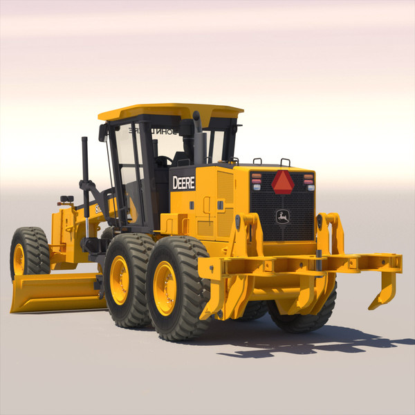 3dsmax motor grader john deere - Motor Grader  John Deere872D... by ArqArt3D