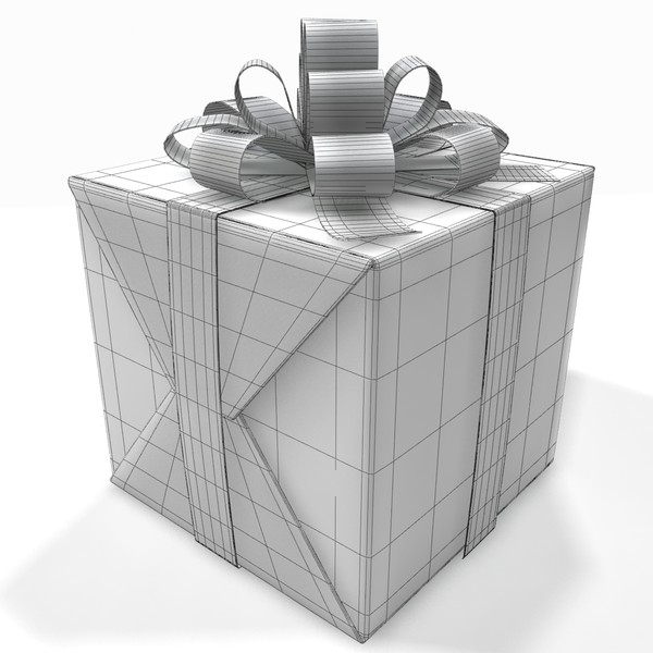 gift box blue present 3d 3ds - Gift Box Blue by PROmax_