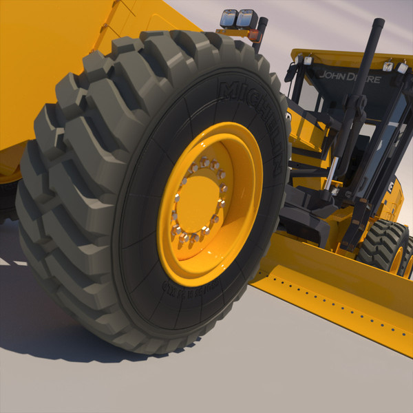 3dsmax motor grader john deere - Motor Grader  John Deere872D... by ArqArt3D