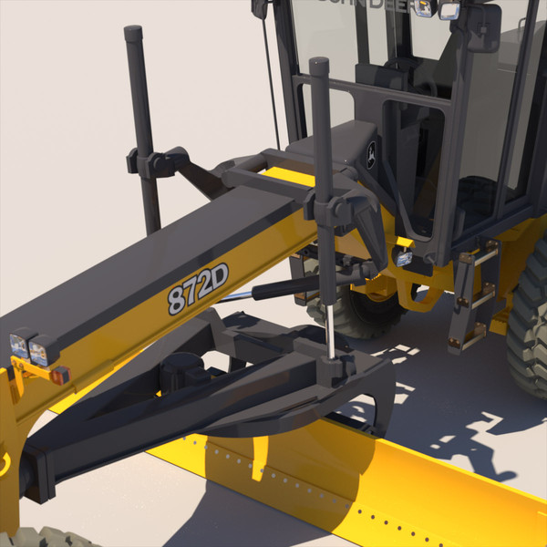 3dsmax motor grader john deere - Motor Grader  John Deere872D... by ArqArt3D