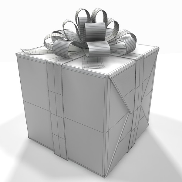 gift box blue present 3d 3ds - Gift Box Blue by PROmax_