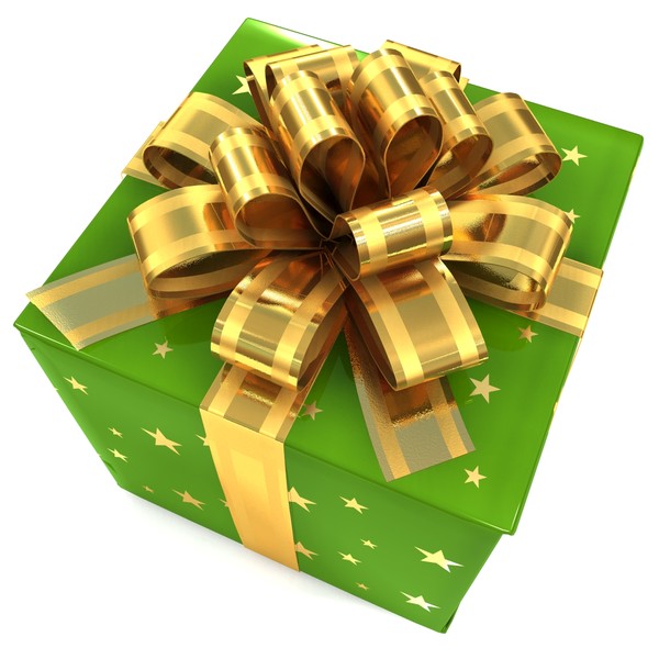 3d gift box green present model - Gift Box Green by PROmax_