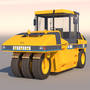 3ds max pneumatic asphalt compactor