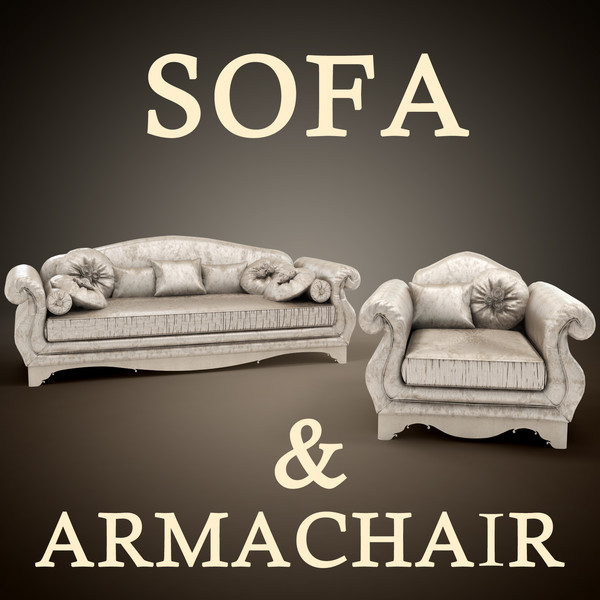 sofa armchair giusti portos 3d model - sofa Roma Giusti Portos... by niklay