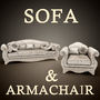 sofa armchair giusti portos 3d model