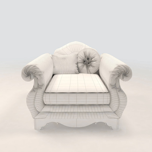 sofa armchair giusti portos 3d model - sofa Roma Giusti Portos... by niklay