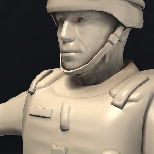 3d army soldier model - Army Soldier Rigged... by ES3DStudios