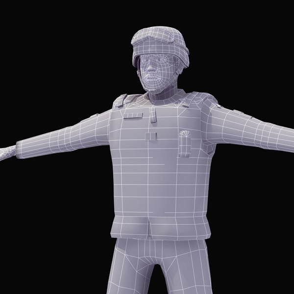 3d army soldier model - Army Soldier Rigged... by ES3DStudios