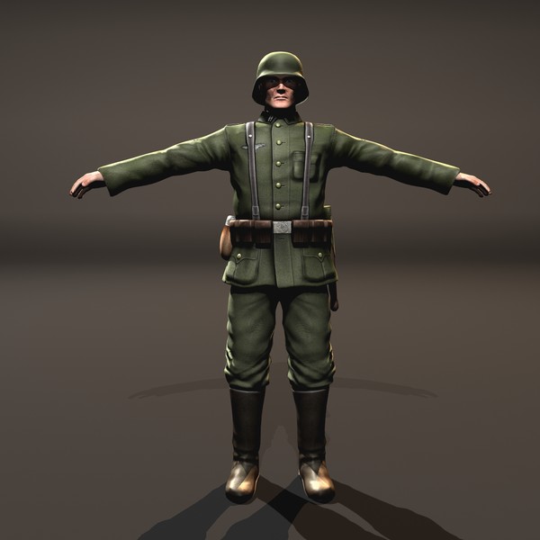 3d wehrmacht soldier model - Wehrmacht Soldier... by VIS3D