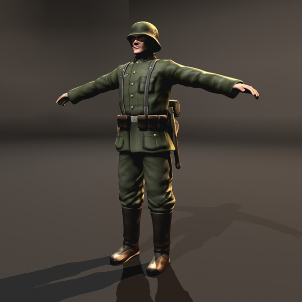 3d wehrmacht soldier model - Wehrmacht Soldier... by VIS3D