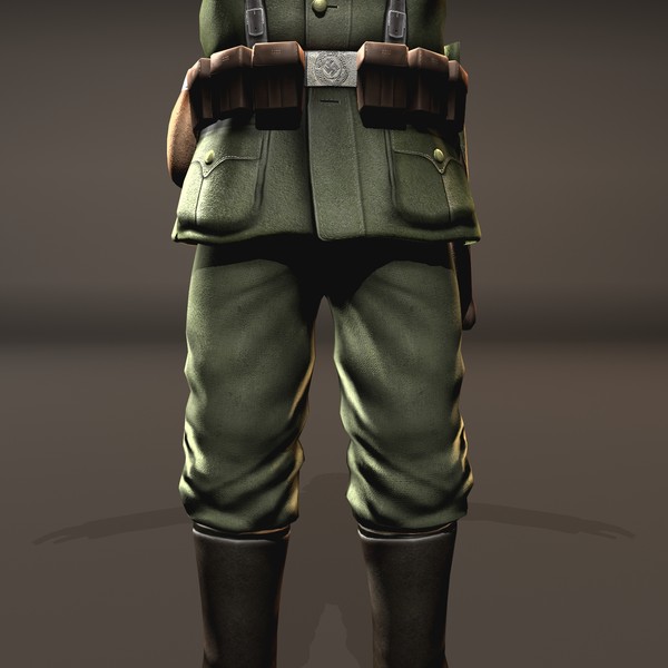 3d wehrmacht soldier model - Wehrmacht Soldier... by VIS3D