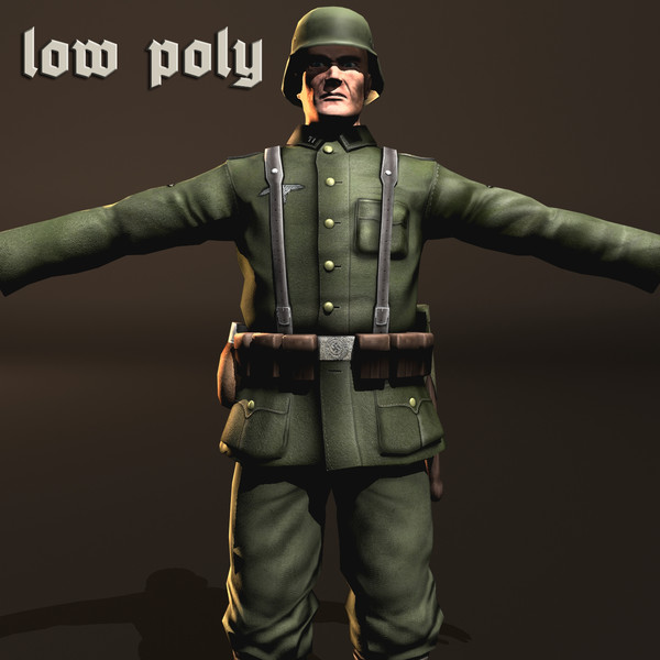 3d wehrmacht soldier model - Wehrmacht Soldier... by VIS3D