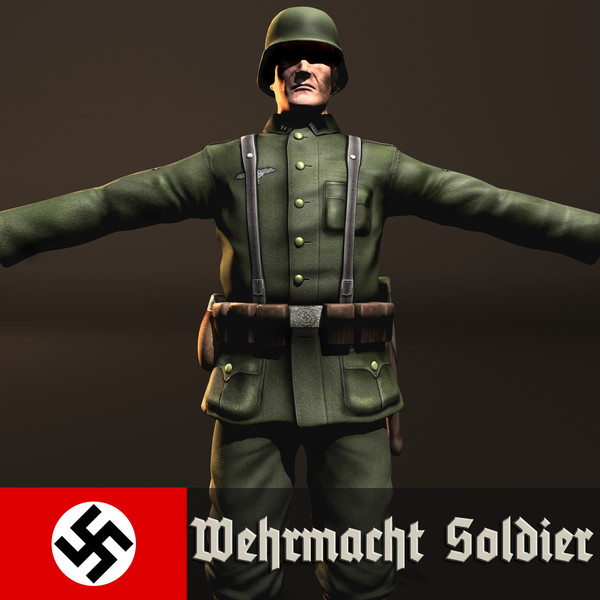 3d wehrmacht soldier model - Wehrmacht Soldier... by VIS3D