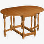 english gateleg table furniture 3d model