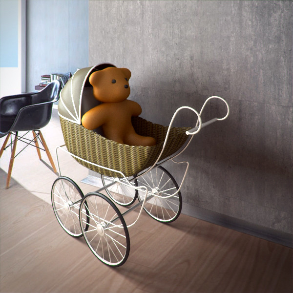 carriage baby toy 3d 3ds - Pram by RTEwork