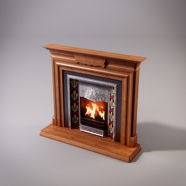 classical fireplace obj - Classical Fireplace by RTEwork