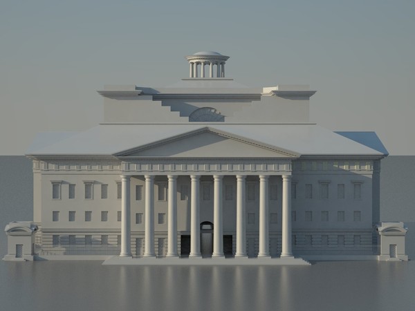 france style 3d model - Classical Style Building by Vanderdal
