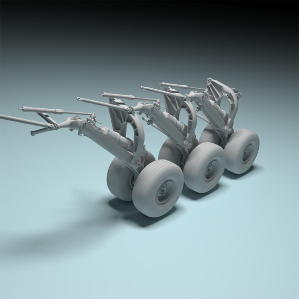 airbus main landing gear 3d obj - Airbus A400M Main Landing Gear by alextim1