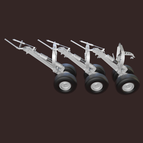 airbus main landing gear 3d obj - Airbus A400M Main Landing Gear by alextim1