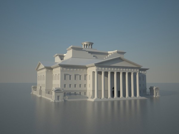france style 3d model - Classical Style Building by Vanderdal