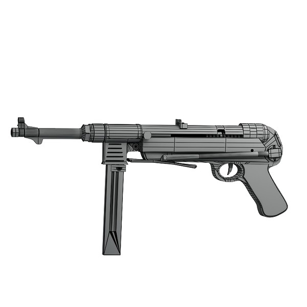 german mp40 pistol max - mp40 by Sandu_Bublic