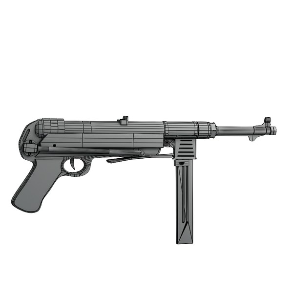 german mp40 pistol max - mp40 by Sandu_Bublic