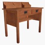 3d model stickley writing desk