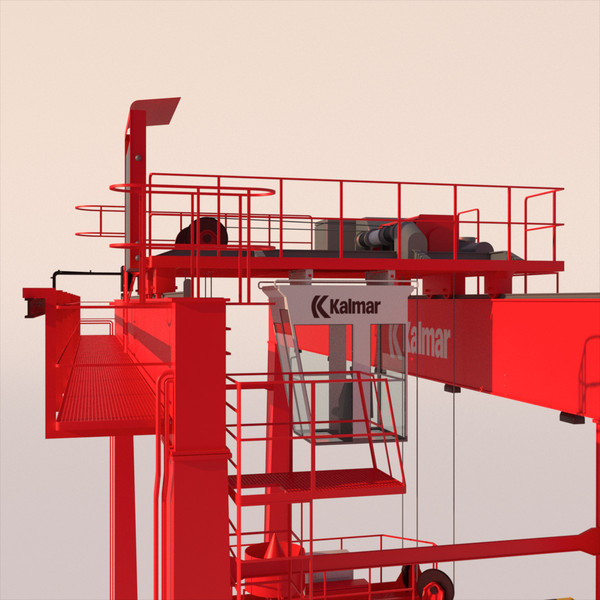 maya rtg gantry crane kalmar - RTG Gantry Crane Kalmar by ArqArt3D