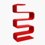 3d model modern s bookcase