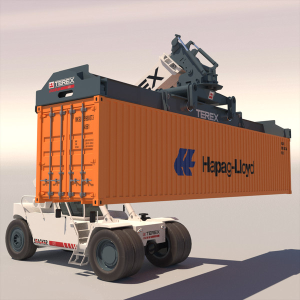 superstacker terex tfc 45 3d model - Super stacker TEREX TFC 45 by ArqArt3D