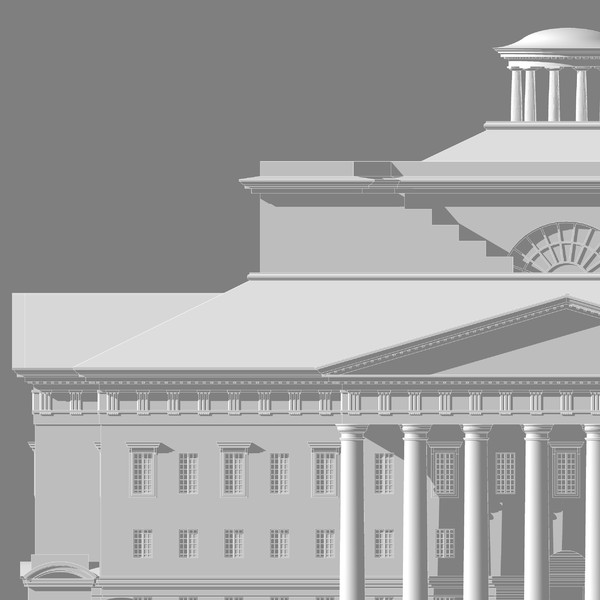 france style 3d model - Classical Style Building by Vanderdal