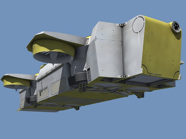 3ds max hovercraft transports vehicles - Hover bus... by aristarch