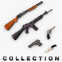 3d model of modern weapons pack